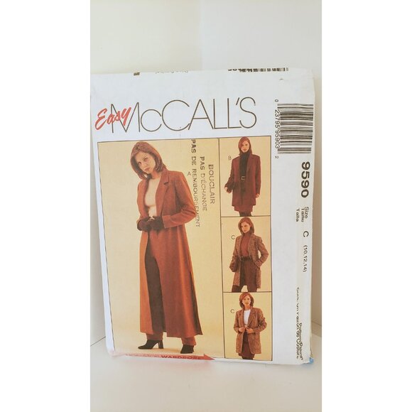Vintage McCall's 9590 Sewing Pattern: Misses' Duster, - Picture 9 of 10